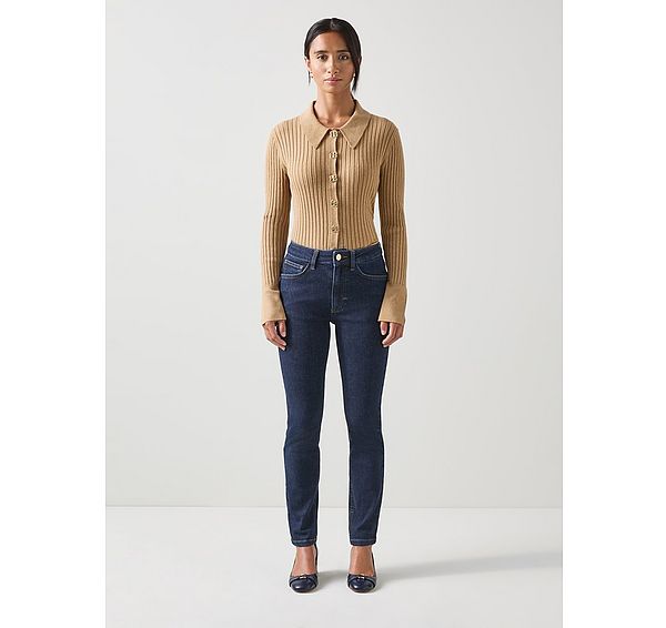 l.k. bennett Lottie Petite Midnight Skinny Stretch Jean