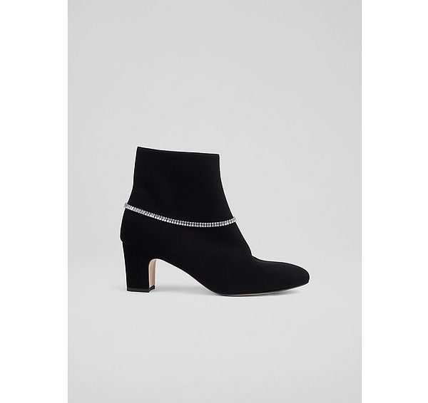 l.k. bennett Loura Metallic Crystal Baguette Shoe Chain