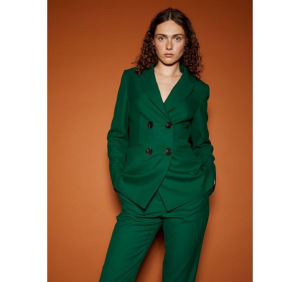 l.k. bennett Mariner Green Blend Jacket with LENZING™ ECOVERO™ viscose