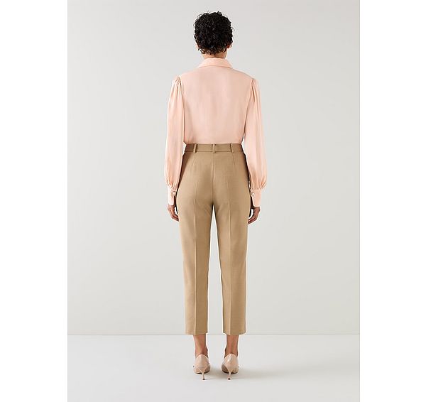 L.k. Bennett Mariner Navy Polyester-Lenzing™ Ecovero™ Viscose Blend Trousers