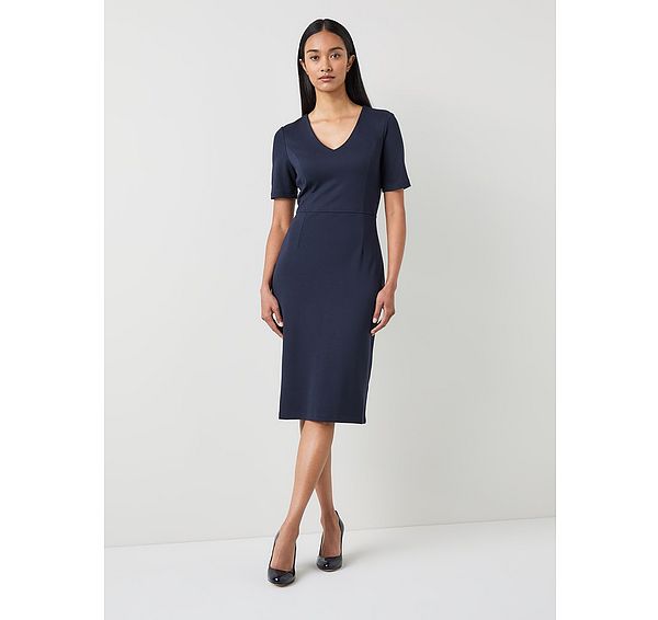 l.k. bennett Natasha Navy Dress with LENZING™ ECOVERO™ viscose