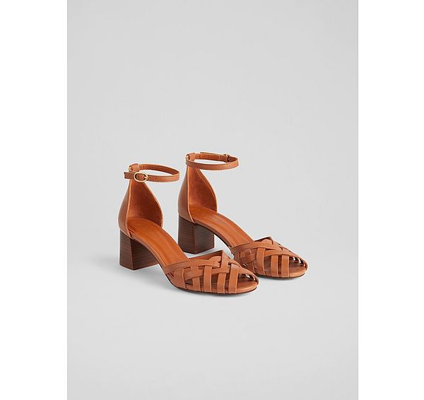 L.k. Bennett Noemia Cream Leather Criss-Cross Sandals