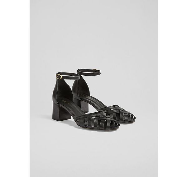 L.k. Bennett Noemia Cream Leather Criss-Cross Sandals