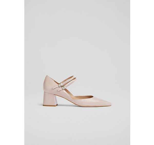 l.k. bennett Savannah Pink Patent Pointed Court Heels