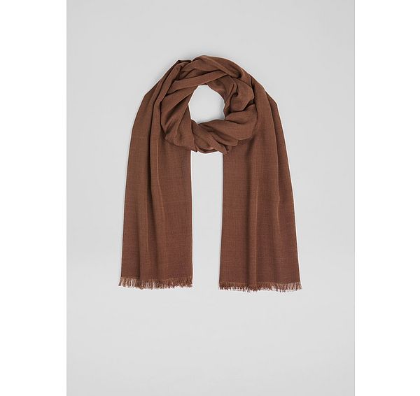 l.k. bennett Sutton Brown Chocolate Plain Modal Shawl