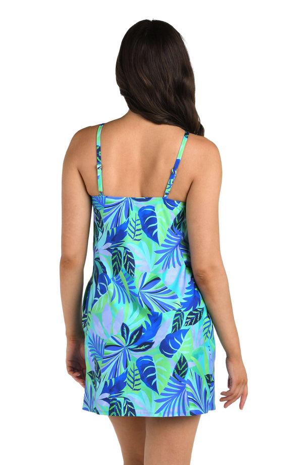 La Blanca 24th & Ocean Aegean Tropics High Neck Shift Dress Cover Up - FINAL SALE