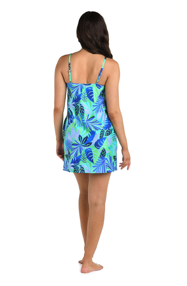 La Blanca 24th & Ocean Aegean Tropics High Neck Shift Dress Cover Up - FINAL SALE