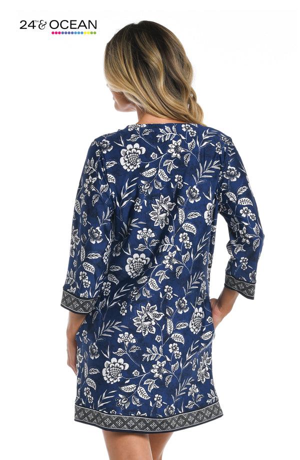 La Blanca 24th & Ocean Bali Batik Shift Dress Cover Up - FINAL SALE