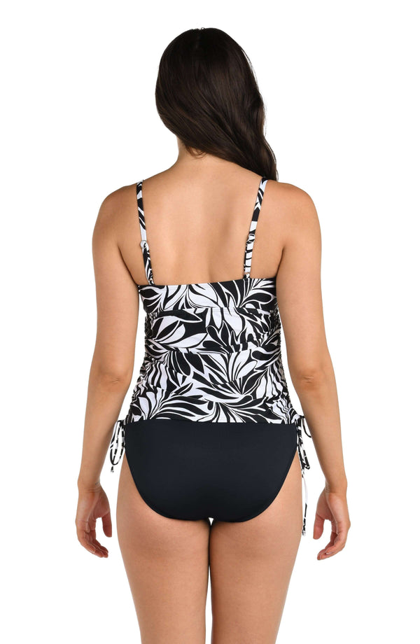 La Blanca 24th & Ocean Floating Palms Side Shirred Tankini Top - FINAL SALE
