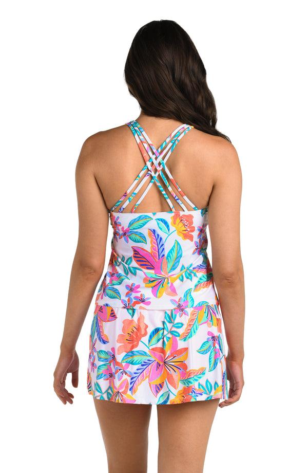 La Blanca 24th & Ocean Francesca Tropical Swim Skort Bottom - FINAL SALE