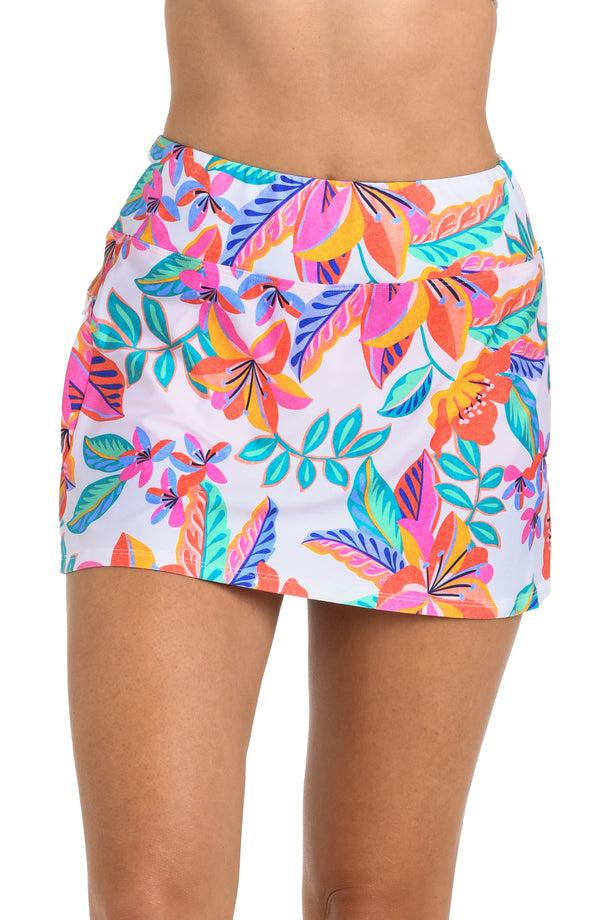 la blanca 24th & Ocean Francesca Tropical Swim Skort Bottom - FINAL SALE