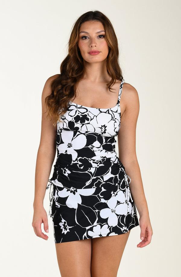 La Blanca 24th & Ocean Mallorca Side Shirred Tankini Top