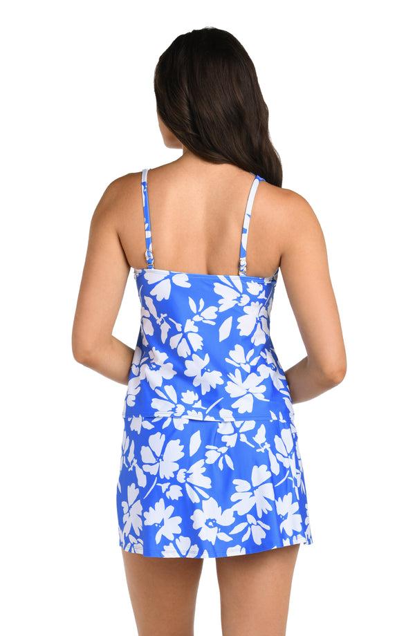 La Blanca 24th & Ocean Marseille Floral Square Neck Tankini Top - FINAL SALE