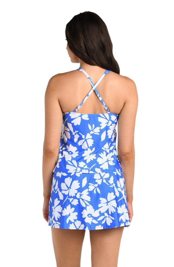 La Blanca 24th & Ocean Marseille Floral Square Neck Tankini Top - FINAL SALE