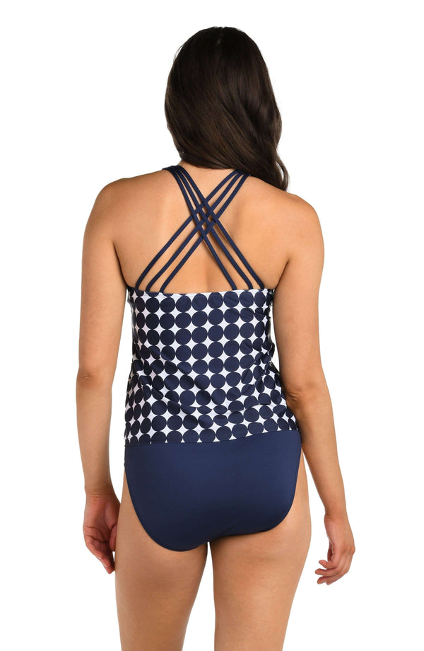 La Blanca 24th & Ocean Mod Illusions Underwire Crossback Tankini Top - FINAL SALE