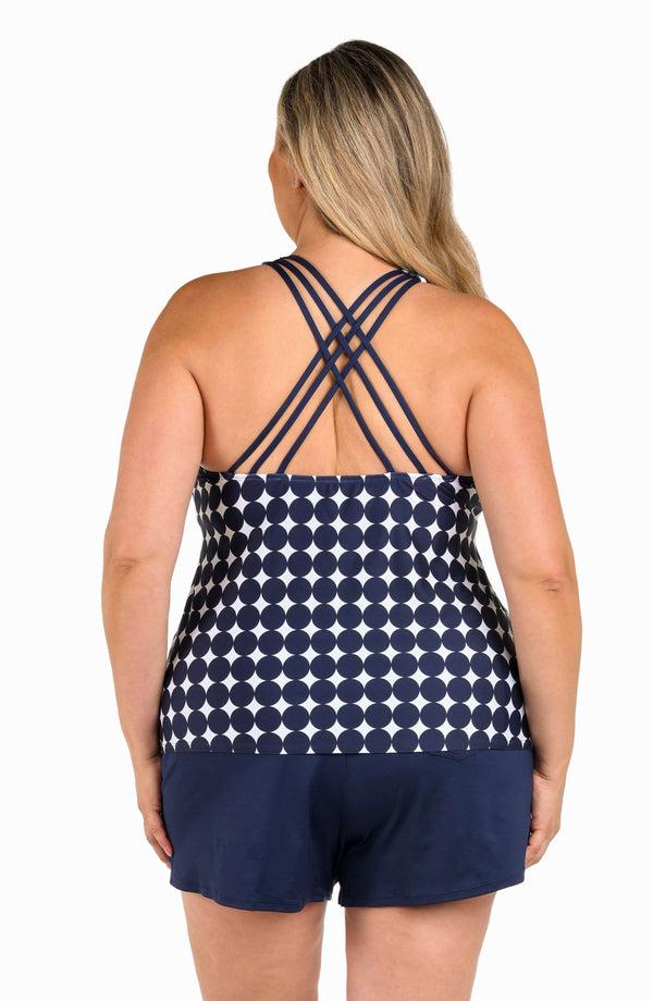 La Blanca 24th & Ocean Mod Illusions Underwire Crossback Tankini Top - FINAL SALE
