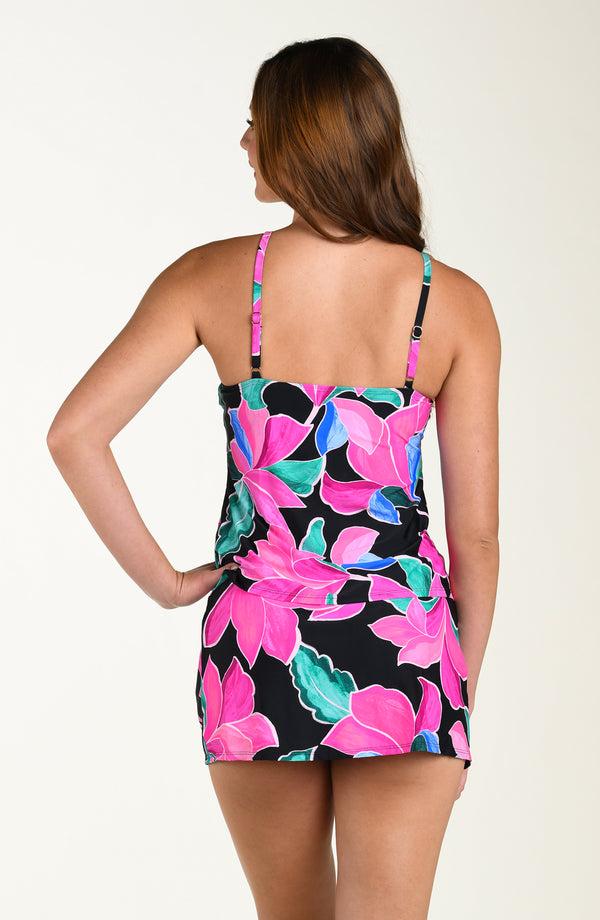 La Blanca 24th & Ocean Montage Floral Twist Front Skort Bottom