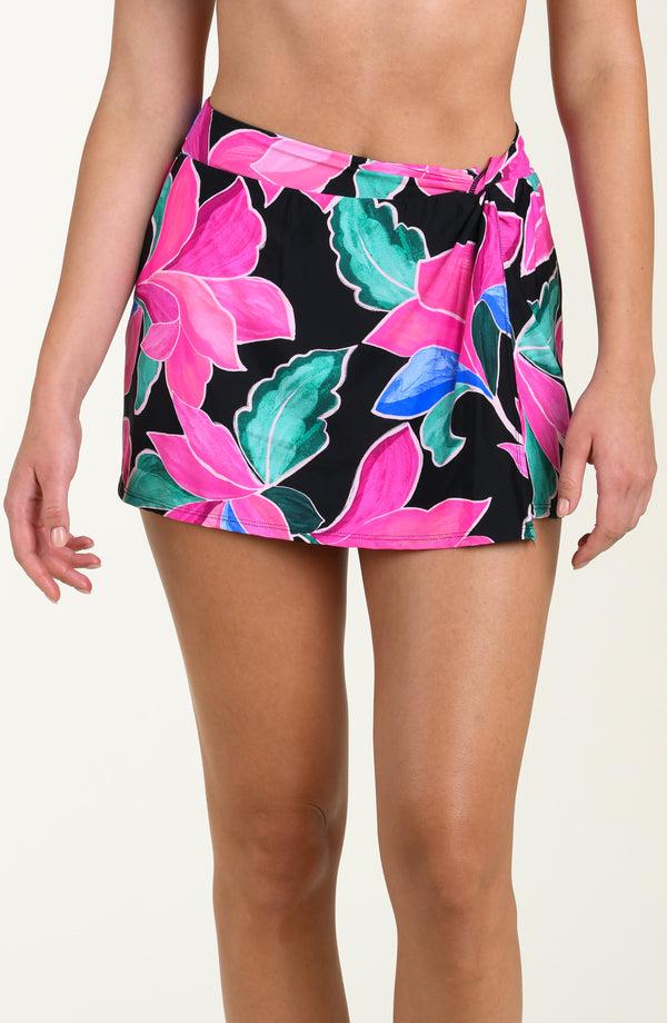 la blanca 24th & Ocean Montage Floral Twist Front Skort Bottom