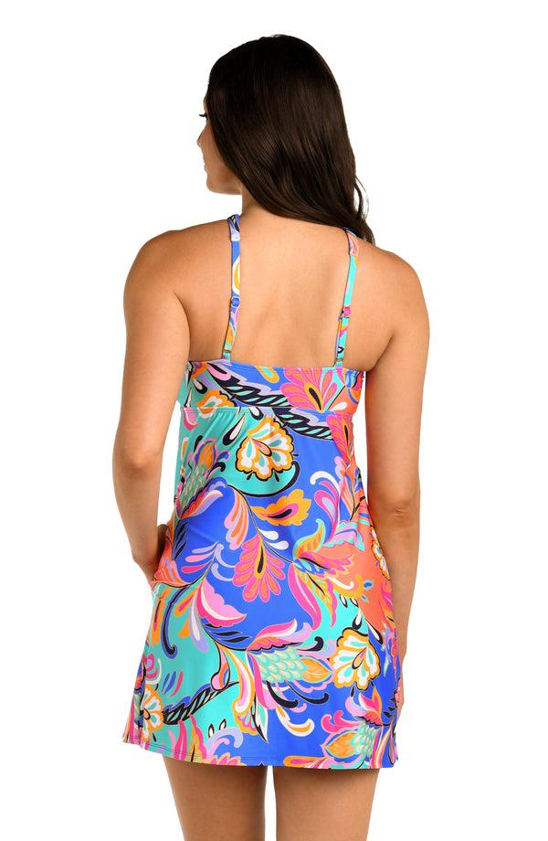 La Blanca 24th & Ocean Prima Paisley High Neck Shift Dress - FINAL SALE