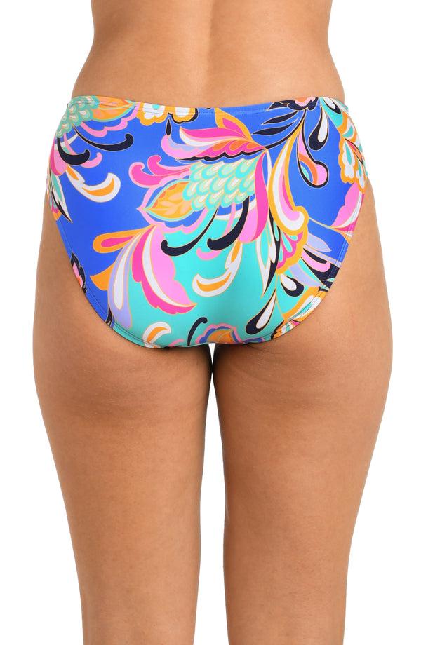 La Blanca 24th & Ocean Prima Paisley Mid Waist Bikini Bottom - FINAL SALE