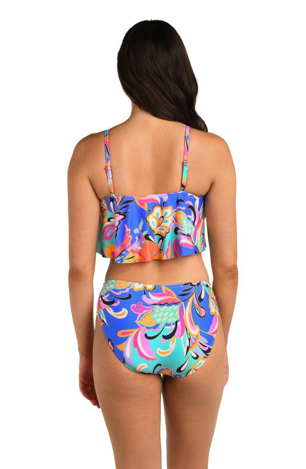 La Blanca 24th & Ocean Prima Paisley Mid Waist Bikini Bottom - FINAL SALE