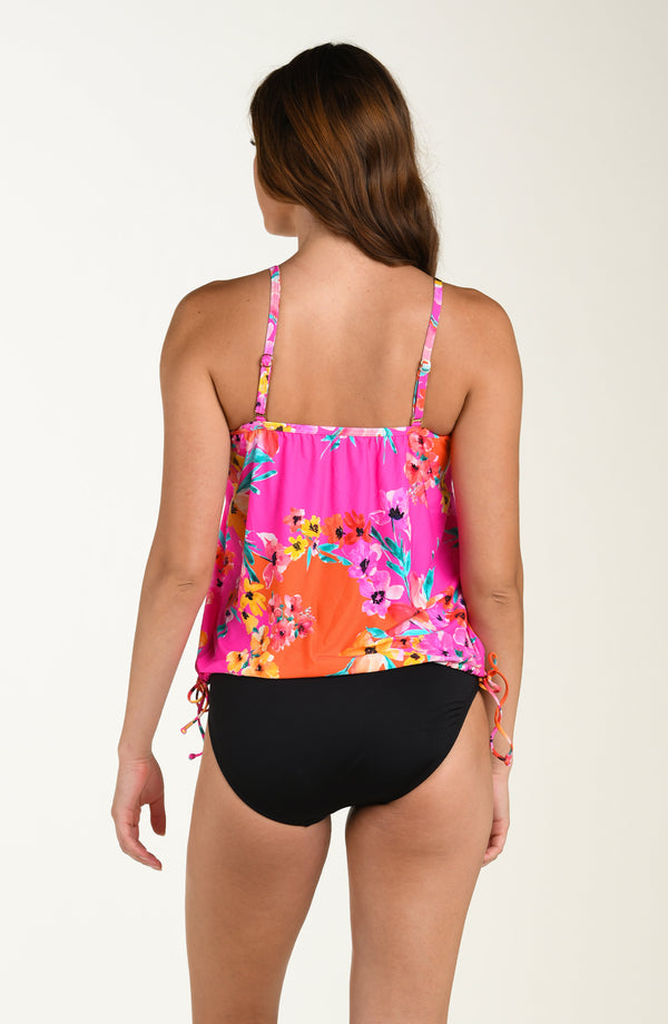 La Blanca 24th & Ocean Seville Underwire V-Neck Blouson Tankini Top