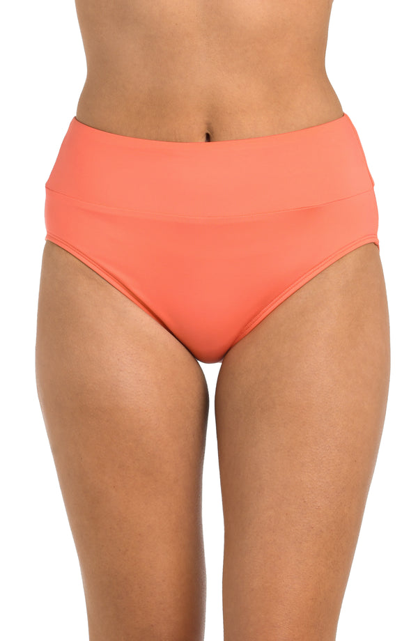 la blanca 24th & Ocean Solid High Waist Bottom - FINAL SALE