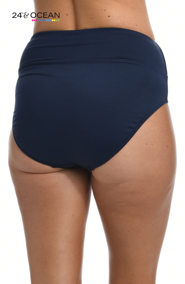 La Blanca 24th & Ocean Solids High Waist Bottom - FINAL SALE
