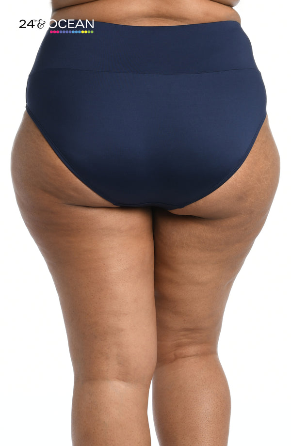 La Blanca 24th & Ocean Solids High Waist Bottom - FINAL SALE