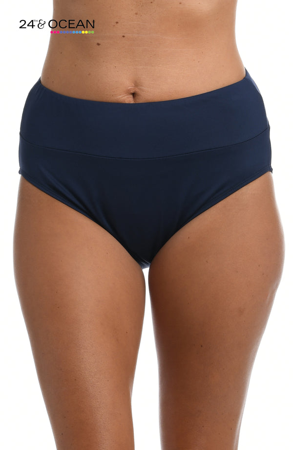 la blanca 24th & Ocean Solids High Waist Bottom - FINAL SALE