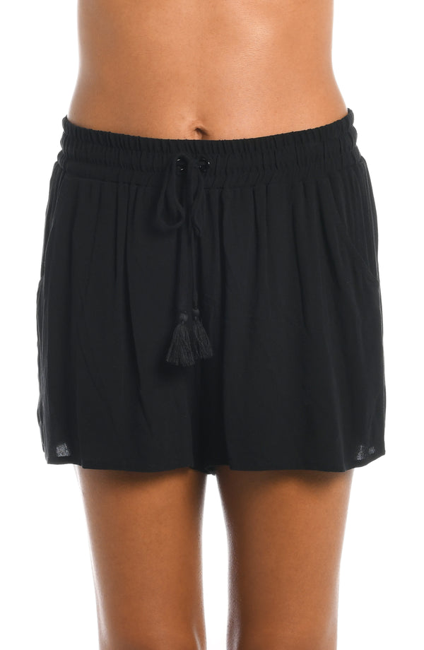 la blanca Beachcomber Basics Beach Shorts - Black - FINAL SALE