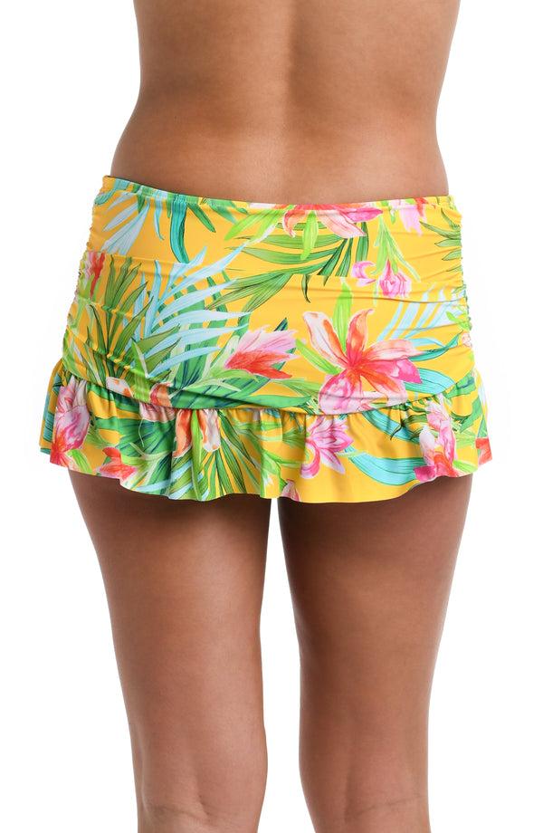 La Blanca Calypso Bloom Ruffle Skirted Bottom - FINAL SALE