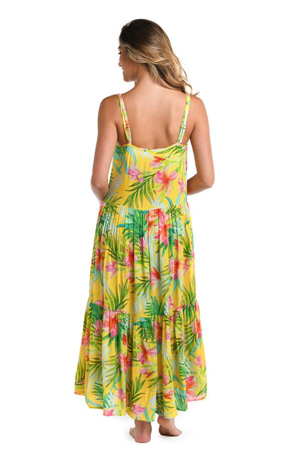 La Blanca Calypso Bloom Tiered Maxi Dress - FINAL SALE