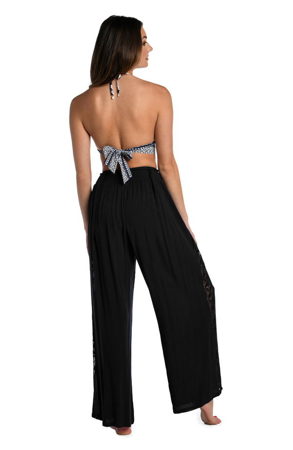 La Blanca Coastal Covers Palazzo Pant - Black - FINAL SALE
