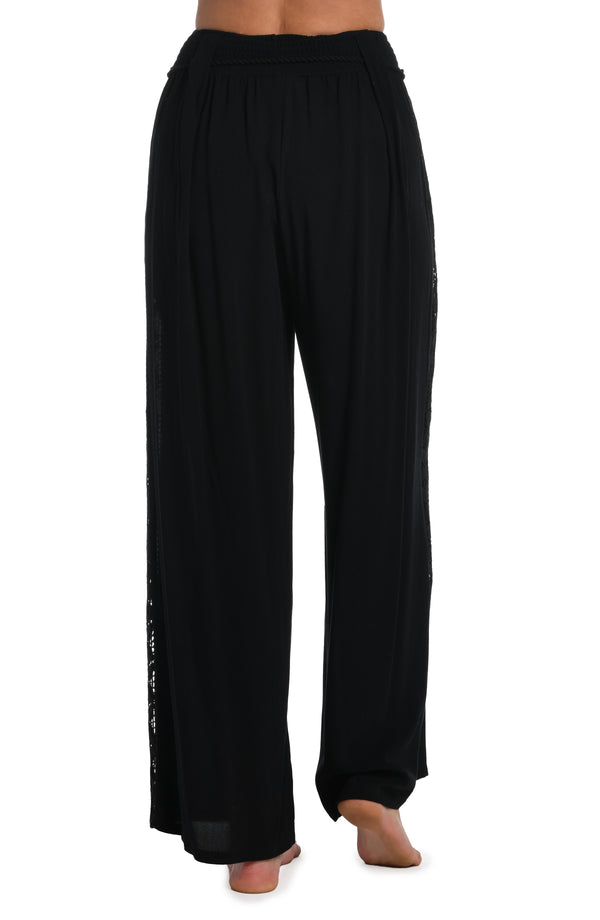 La Blanca Coastal Covers Palazzo Pant - Black - FINAL SALE