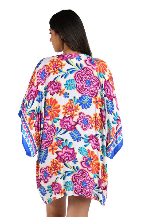 La Blanca Flor De Paradiso Kimono Cover Up - FINAL SALE