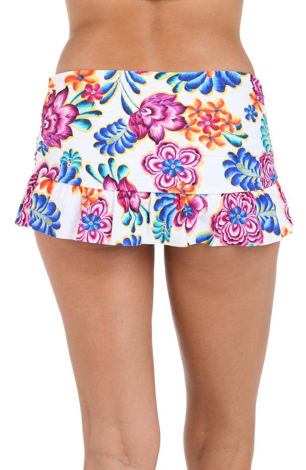 La Blanca Flor De Paradiso Ruffle Skirted Bottom - FINAL SALE