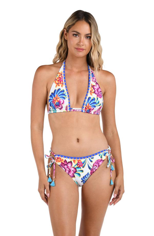 La Blanca Flor De Paradiso Side Tie Hipster Bottom - FINAL SALE