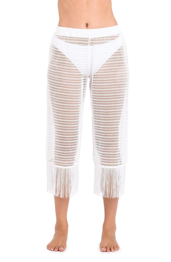 La Blanca Fringed Out Cropped Pant (Unlined) - FINAL SALE