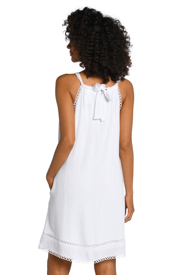 La Blanca Illusion Covers High Neck Dress - FINAL SALE