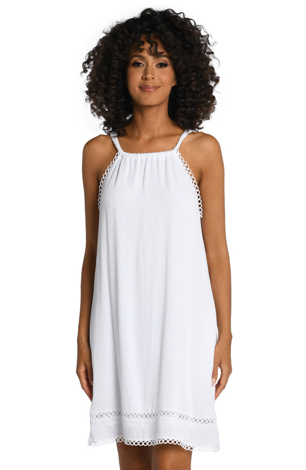 La Blanca Illusion Covers High Neck Dress - FINAL SALE