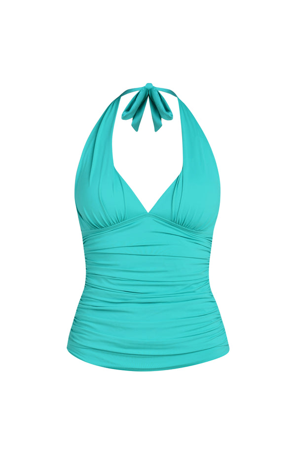 La Blanca Island Goddess Halter Tankini Top - Calypso