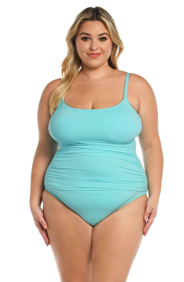 la blanca Island Goddess Lingerie One Piece - Ice Blue - FINAL SALE