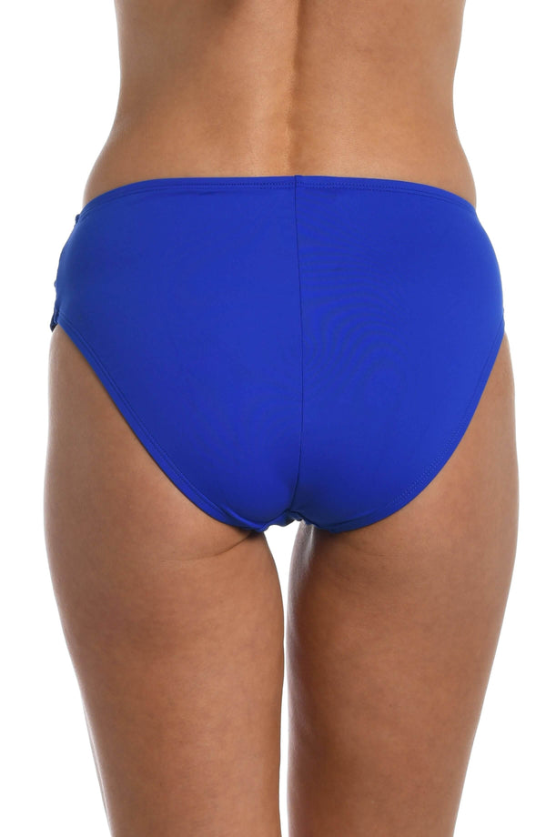 La Blanca Island Goddess Mid-Waist Sash Band Bottom - Sapphire
