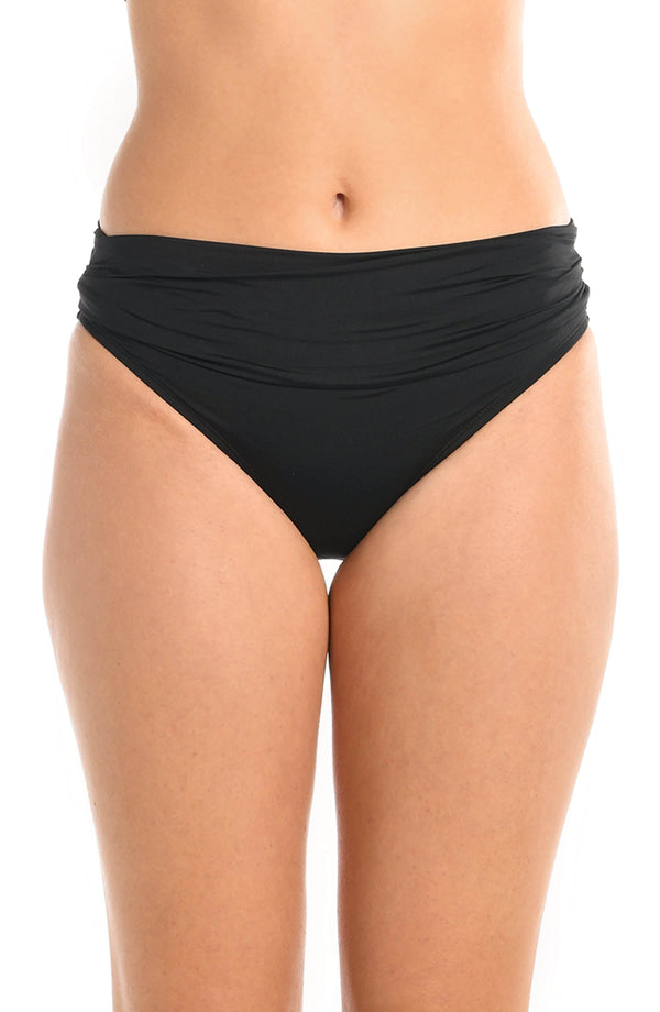 la blanca Island Goddess Shirred Band Hipster Bottom - Black