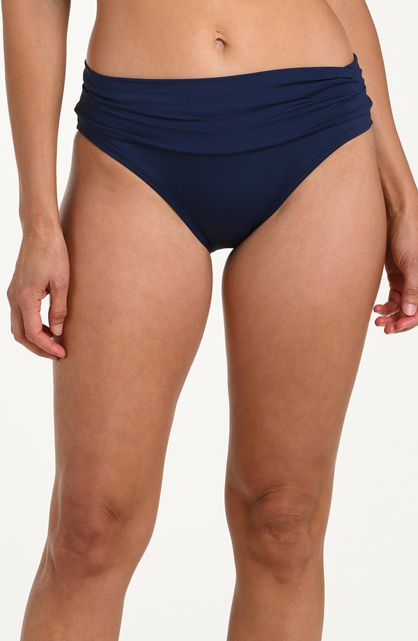 la blanca Island Goddess Shirred Band Hipster Bottom - Indigo