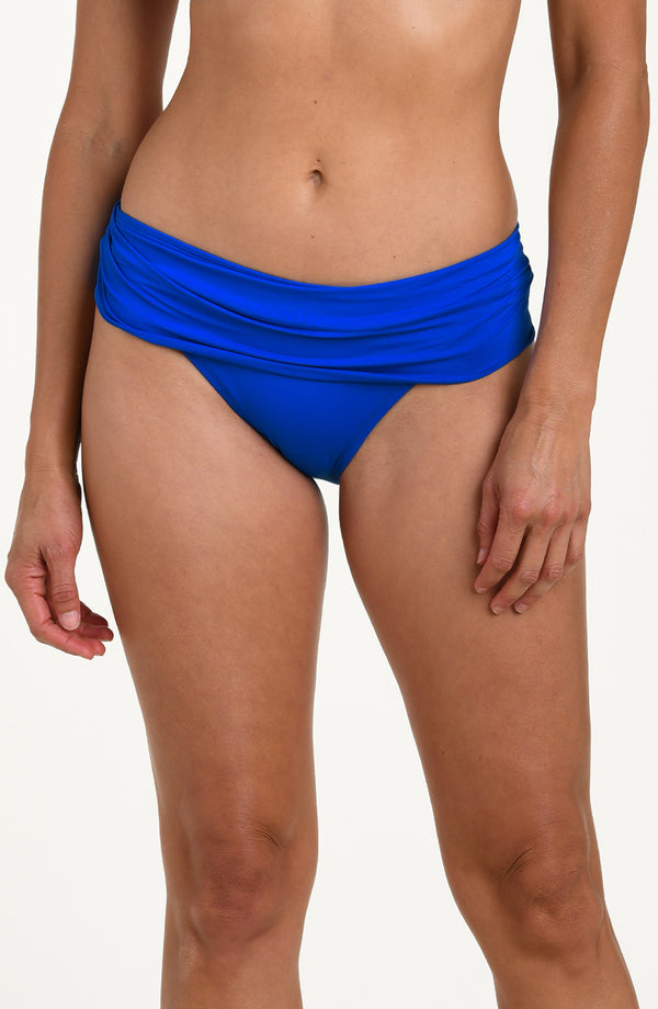 la blanca Island Goddess Shirred Band Hipster Bottom - Lapis