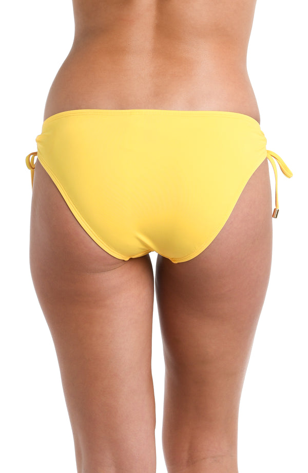 La Blanca Island Goddess Side Tie Hipster Bottom - Pineapple - FINAL SALE