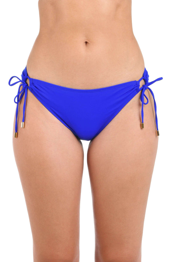 la blanca Island Goddess Side Tie Hipster Bottom - Sapphire