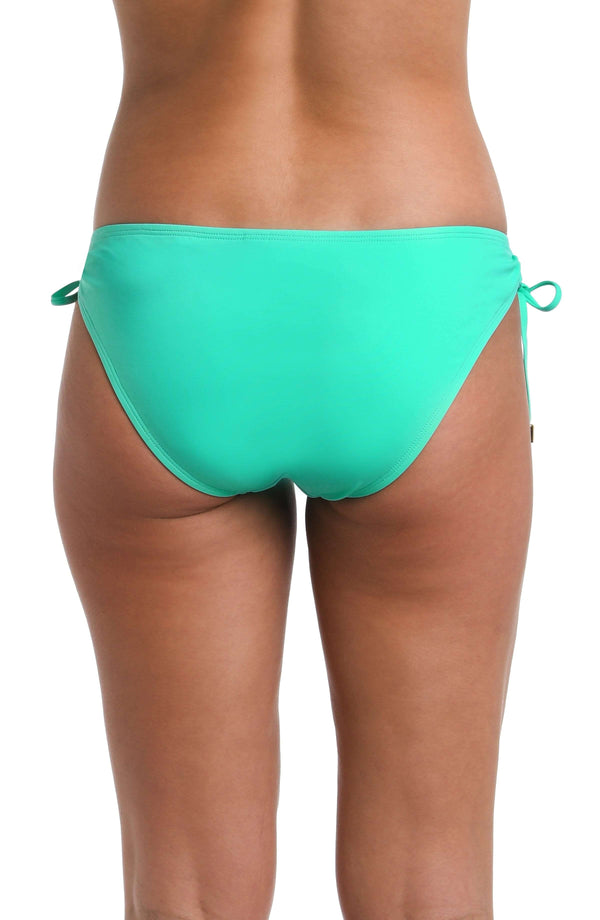 La Blanca Island Goddess Side Tie Hipster Bottom - Seafoam - FINAL SALE